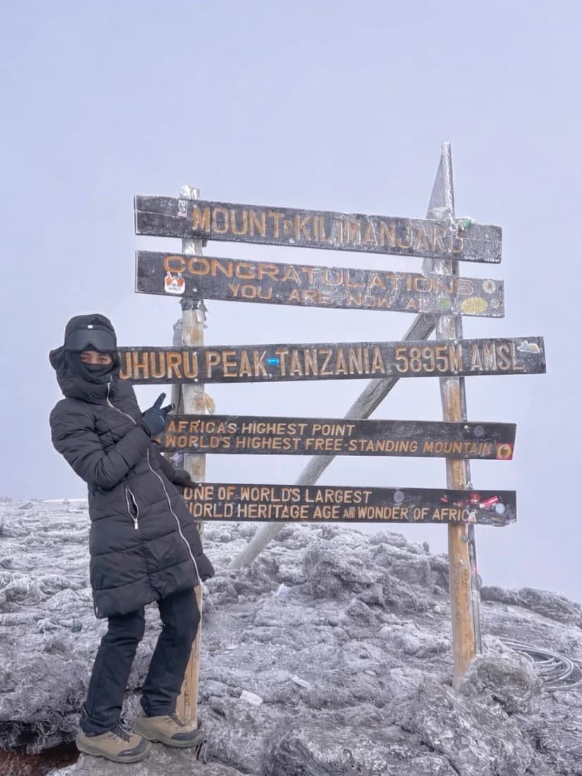 Trekking to Uhuru Peak and descent to Horombo Hut